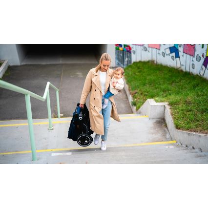 Lionelo - Cochecito combinado 2 en 1 MIKA Blue Navy