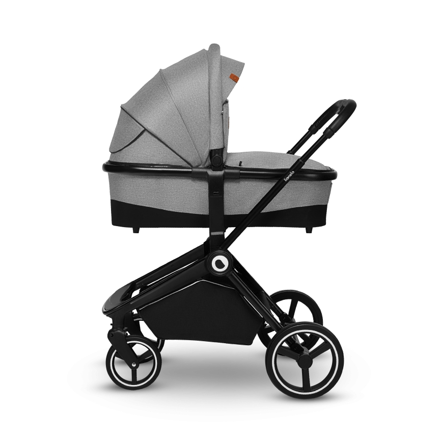 Lionelo - Cochecito combinado 2 en 1 MIKA Grey Stone