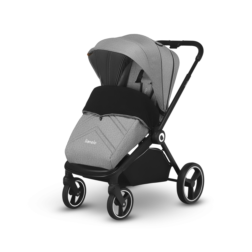 Lionelo - Cochecito combinado 2 en 1 MIKA Grey Stone
