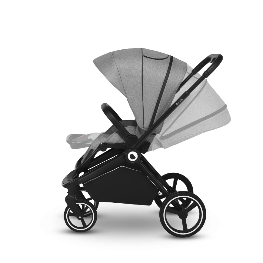 Lionelo - Cochecito combinado 2 en 1 MIKA Grey Stone