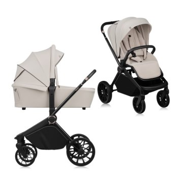 Lionelo - Cochecito combinado 2 en 1 MIKA PLUS Beige arena