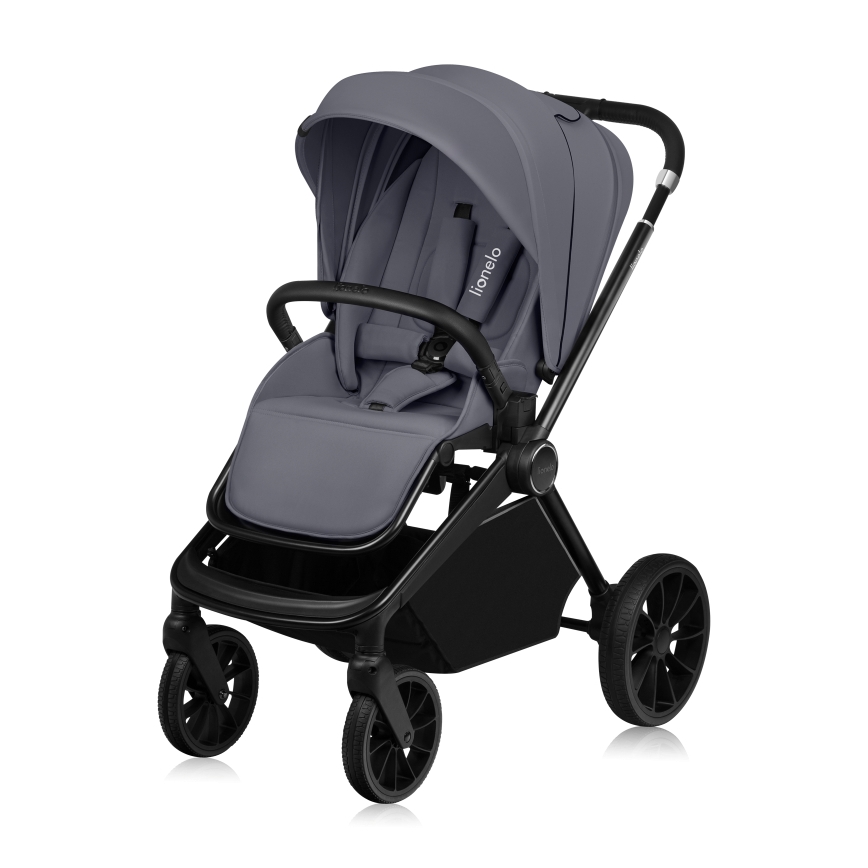 Lionelo - Cochecito combinado 2 en 1 MIKA PLUS Gris Piedra