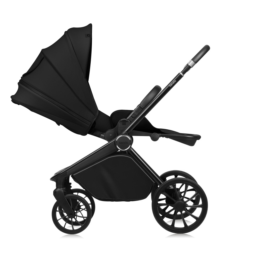 Lionelo - Cochecito combinado 2 en 1 MIKA PLUS Negro Ónix