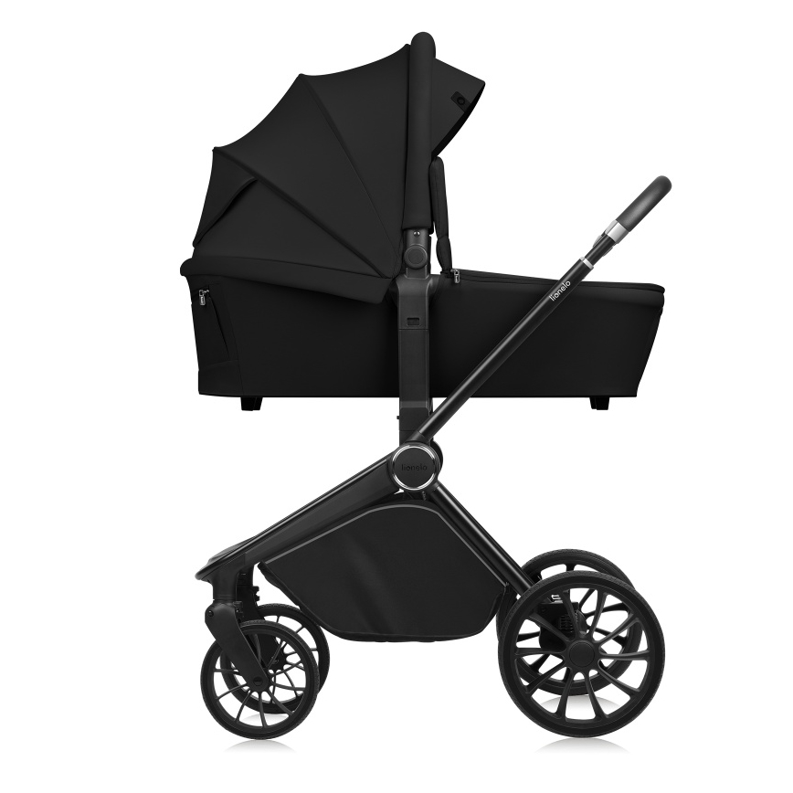 Lionelo - Cochecito combinado 2 en 1 MIKA PLUS Negro Ónix