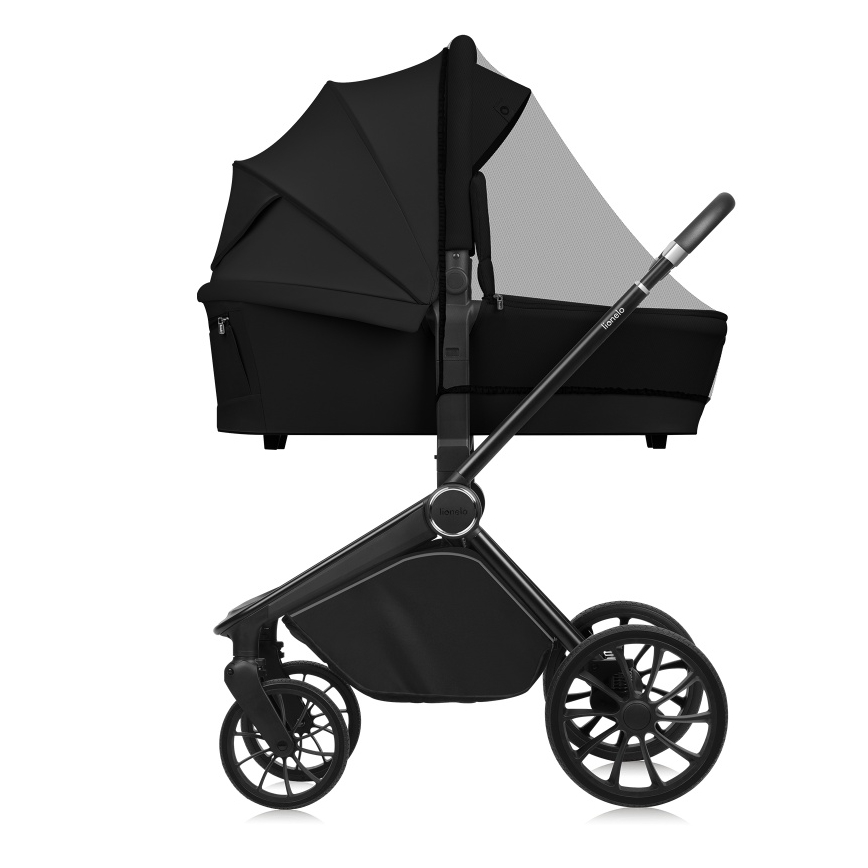 Lionelo - Cochecito combinado 2 en 1 MIKA PLUS Negro Ónix