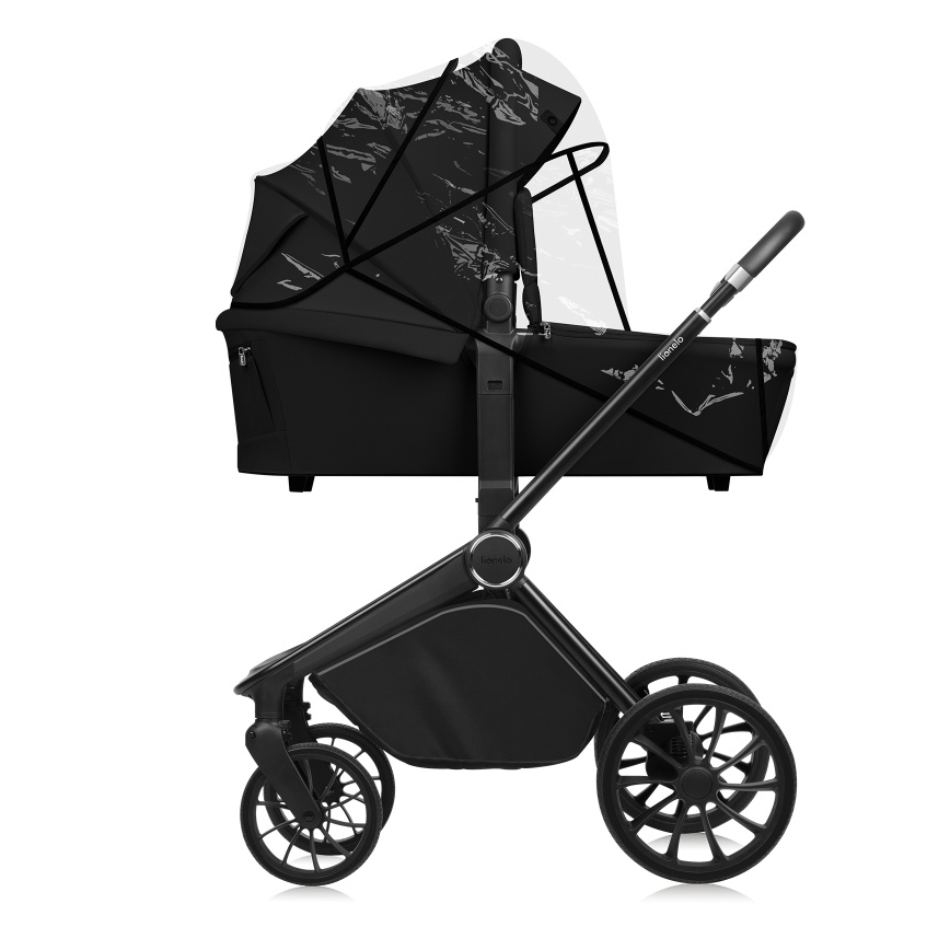 Lionelo - Cochecito combinado 2 en 1 MIKA PLUS Negro Ónix