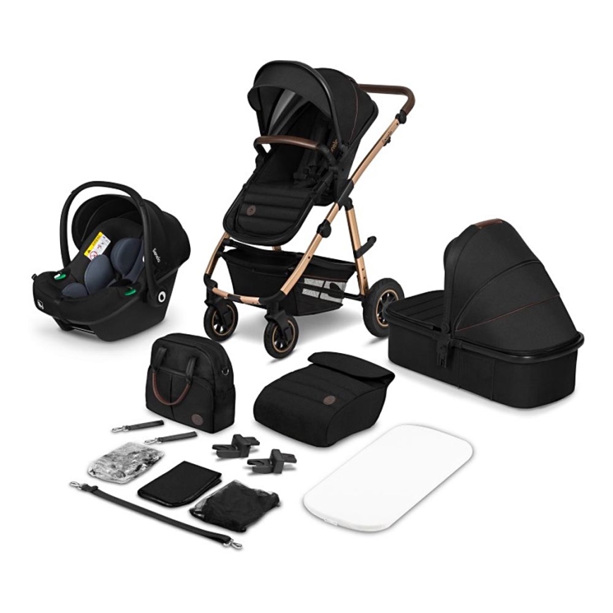 Lionelo - Cochecito combinado 3 en 1 AMBER Black Onyx