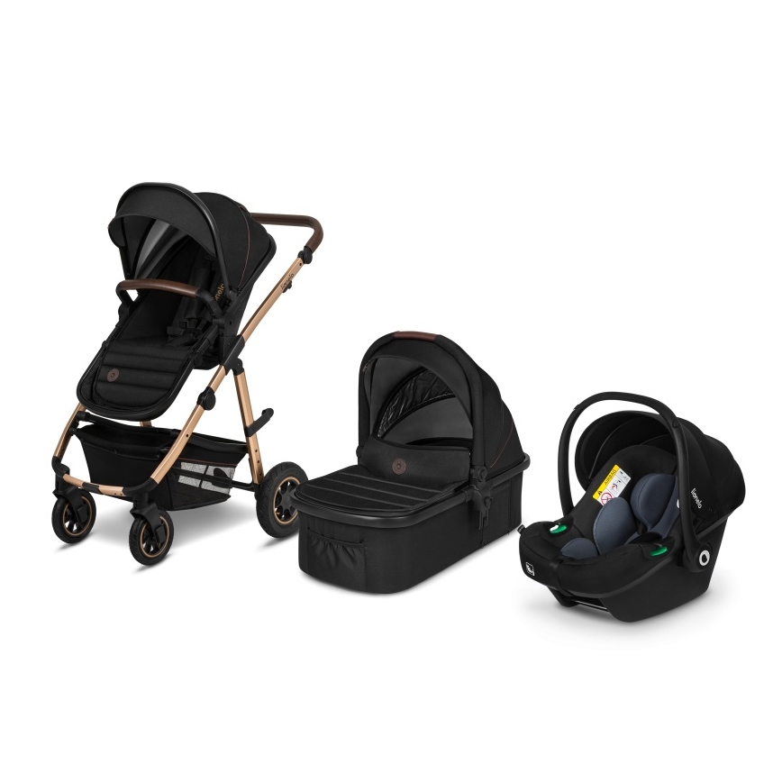 Lionelo - Cochecito combinado 3 en 1 AMBER Black Onyx