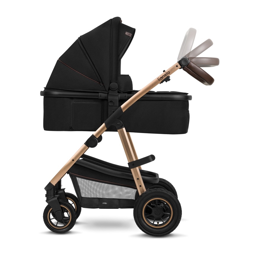 Lionelo - Cochecito combinado 3 en 1 AMBER Black Onyx