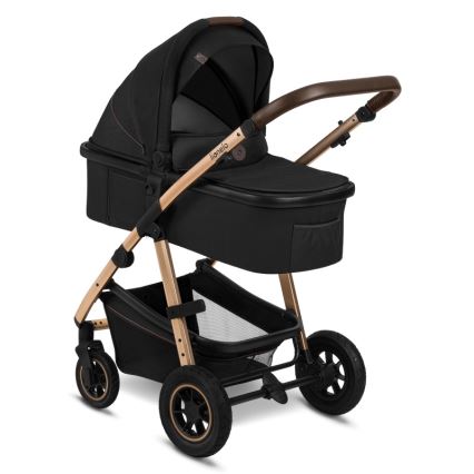 Lionelo - Cochecito combinado 3 en 1 AMBER Black Onyx