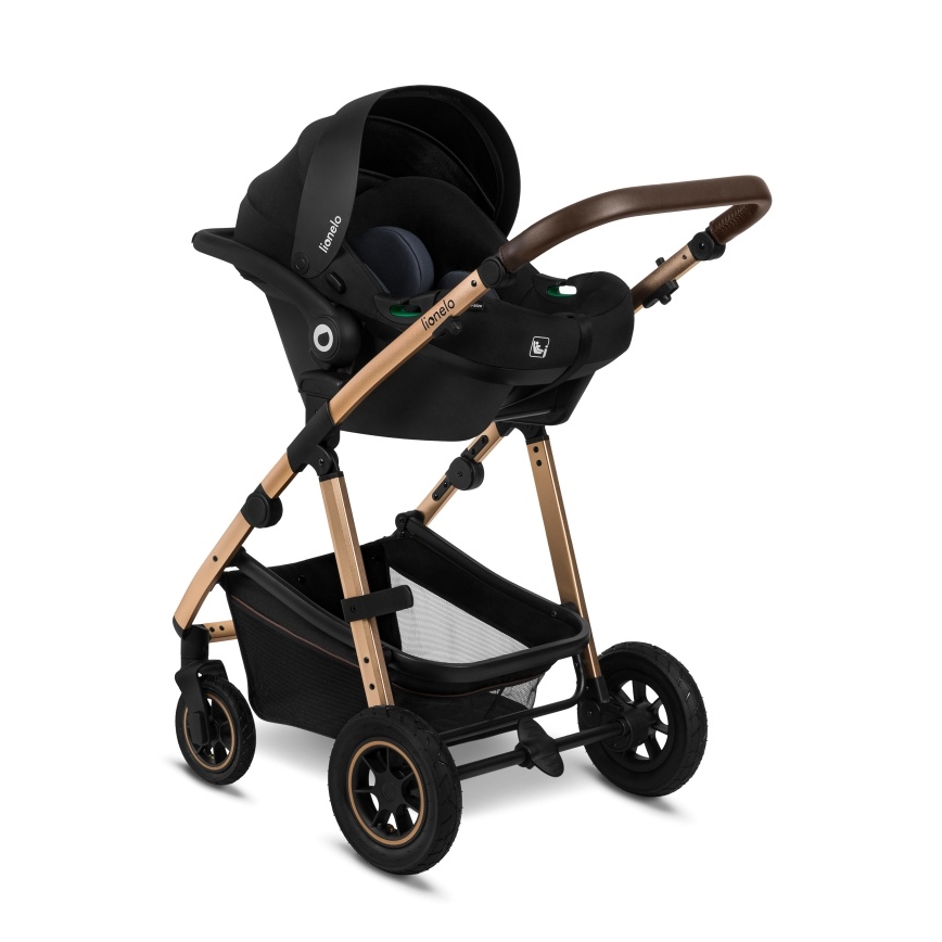 Lionelo - Cochecito combinado 3 en 1 AMBER Black Onyx
