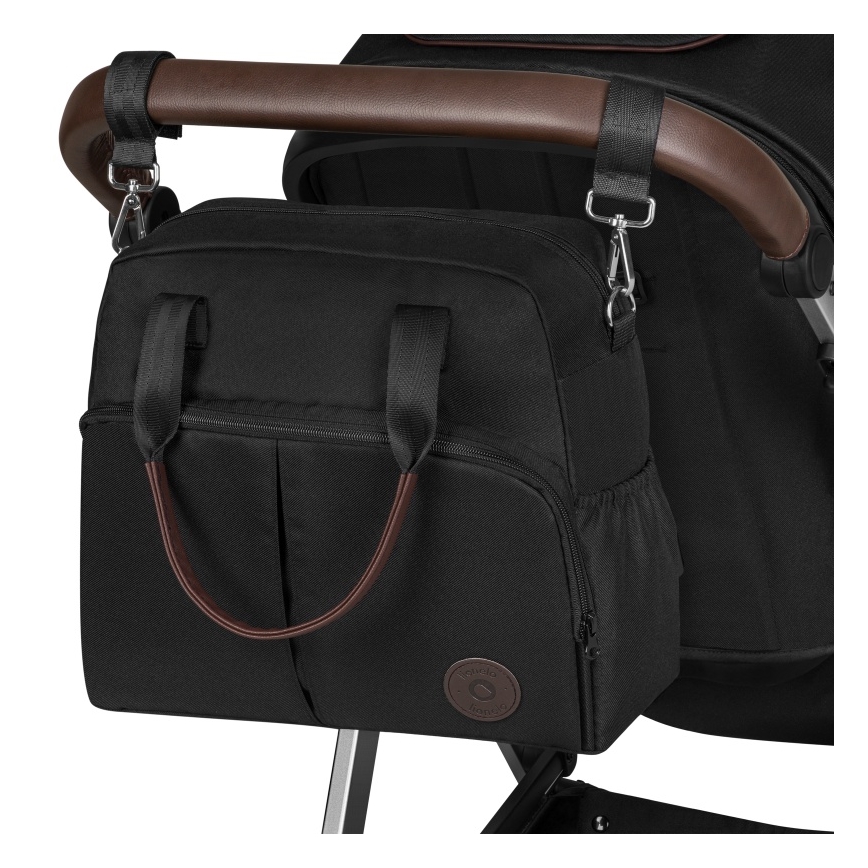 Lionelo - Cochecito combinado 3 en 1 AMBER Negro/Plateado