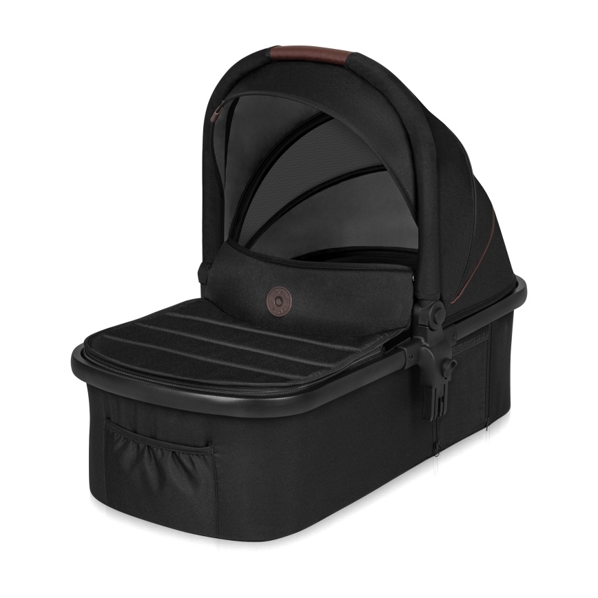 Lionelo - Cochecito combinado 3 en 1 AMBER Negro/Plateado
