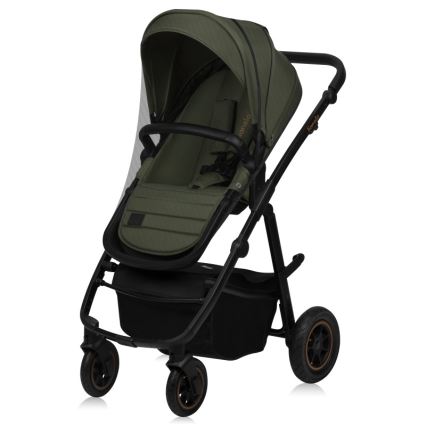 Lionelo - Cochecito combinado 3 en 1 AMBER PLUS Bosque Verde