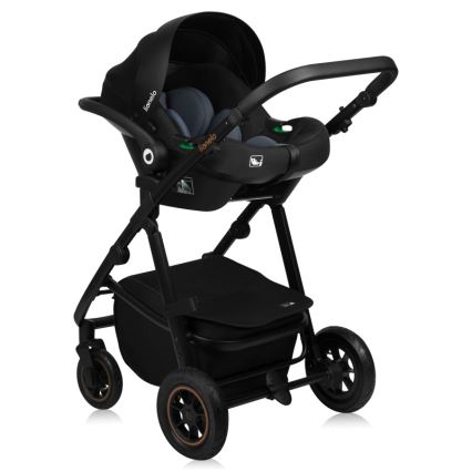Lionelo - Cochecito combinado 3 en 1 AMBER PLUS Bosque Verde