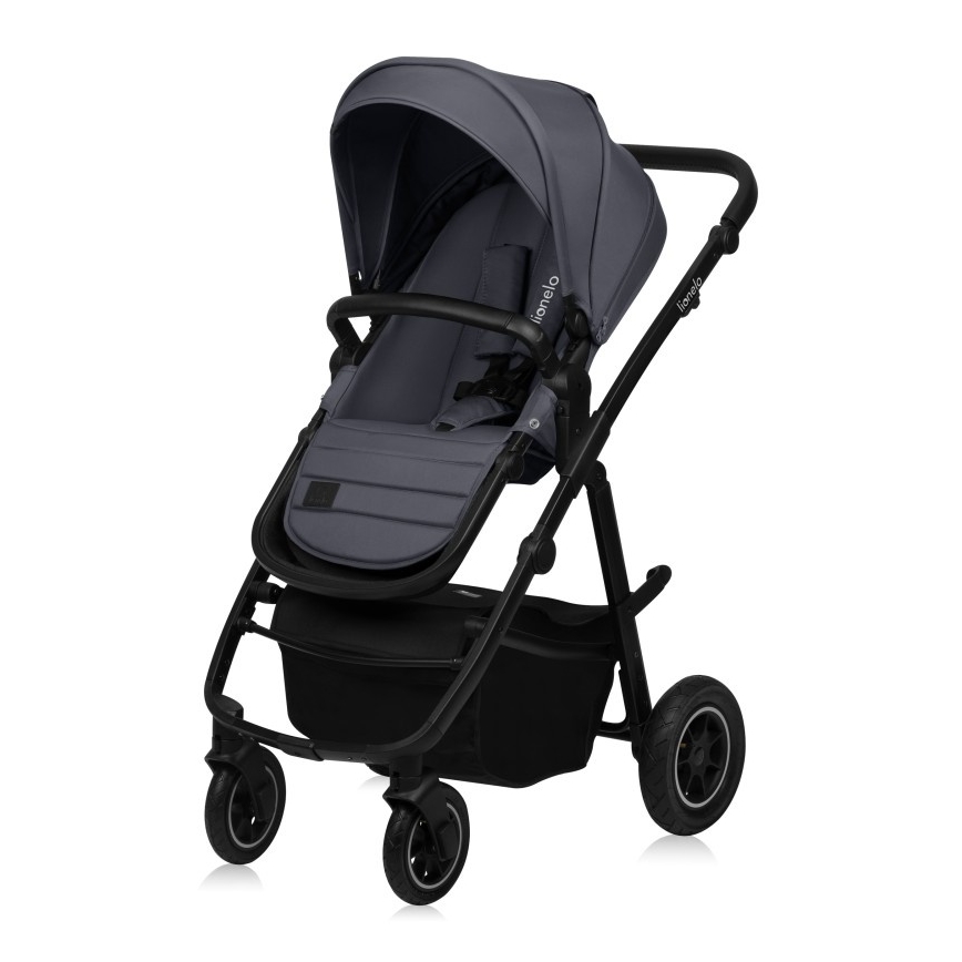 Lionelo - Cochecito combinado 3 en 1 AMBER PLUS gris grafito