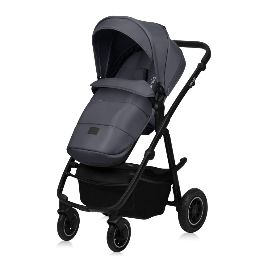 Lionelo - Cochecito combinado 3 en 1 AMBER PLUS gris grafito