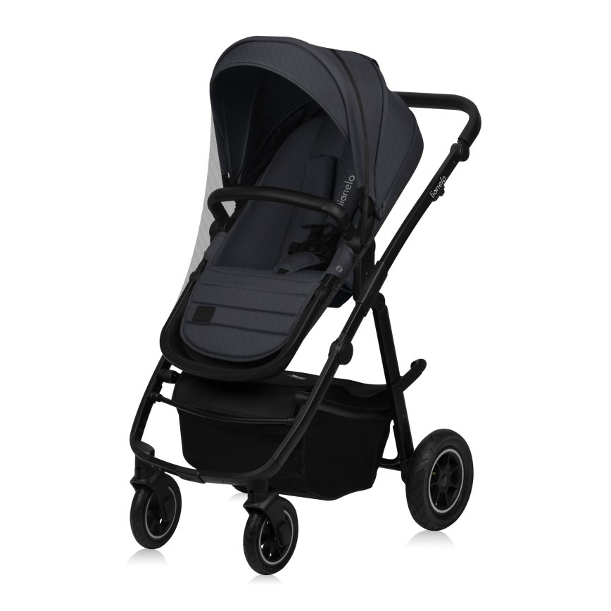 Lionelo - Cochecito combinado 3 en 1 AMBER PLUS gris grafito