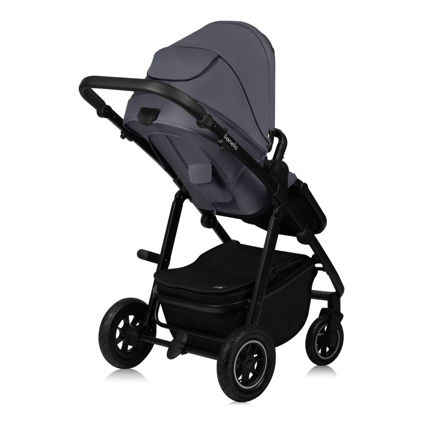 Lionelo - Cochecito combinado 3 en 1 AMBER PLUS gris grafito