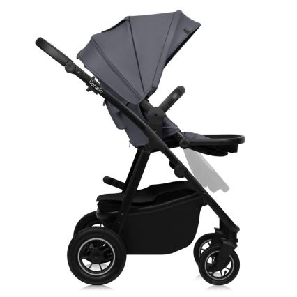 Lionelo - Cochecito combinado 3 en 1 AMBER PLUS gris grafito