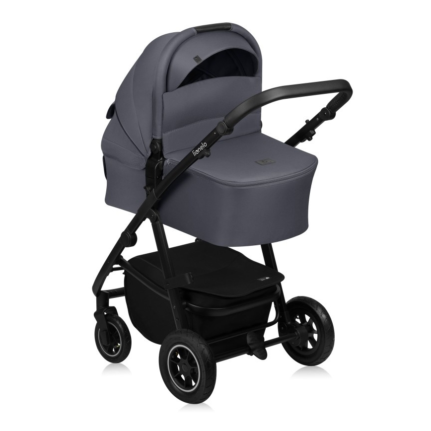 Lionelo - Cochecito combinado 3 en 1 AMBER PLUS gris grafito