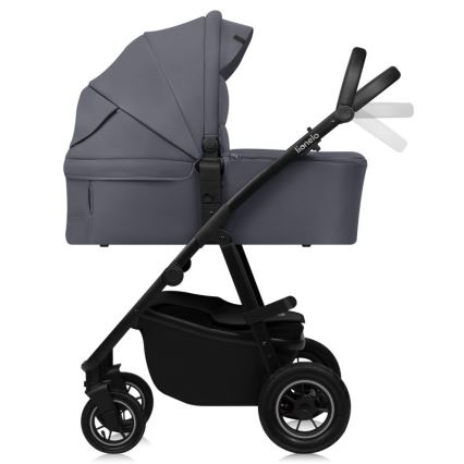 Lionelo - Cochecito combinado 3 en 1 AMBER PLUS gris grafito