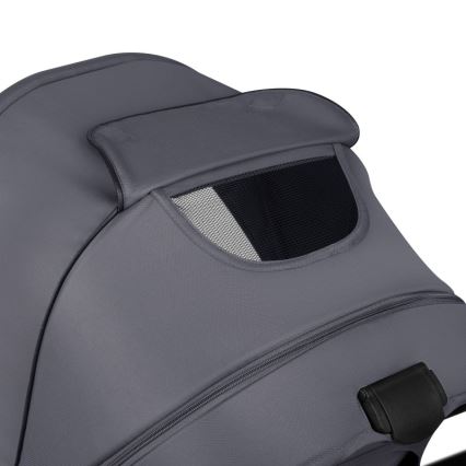 Lionelo - Cochecito combinado 3 en 1 AMBER PLUS gris grafito