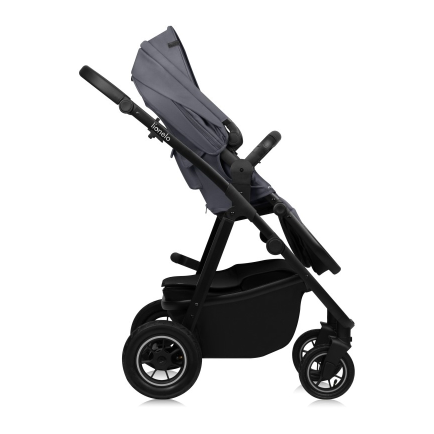 Lionelo - Cochecito combinado 3 en 1 AMBER PLUS gris grafito