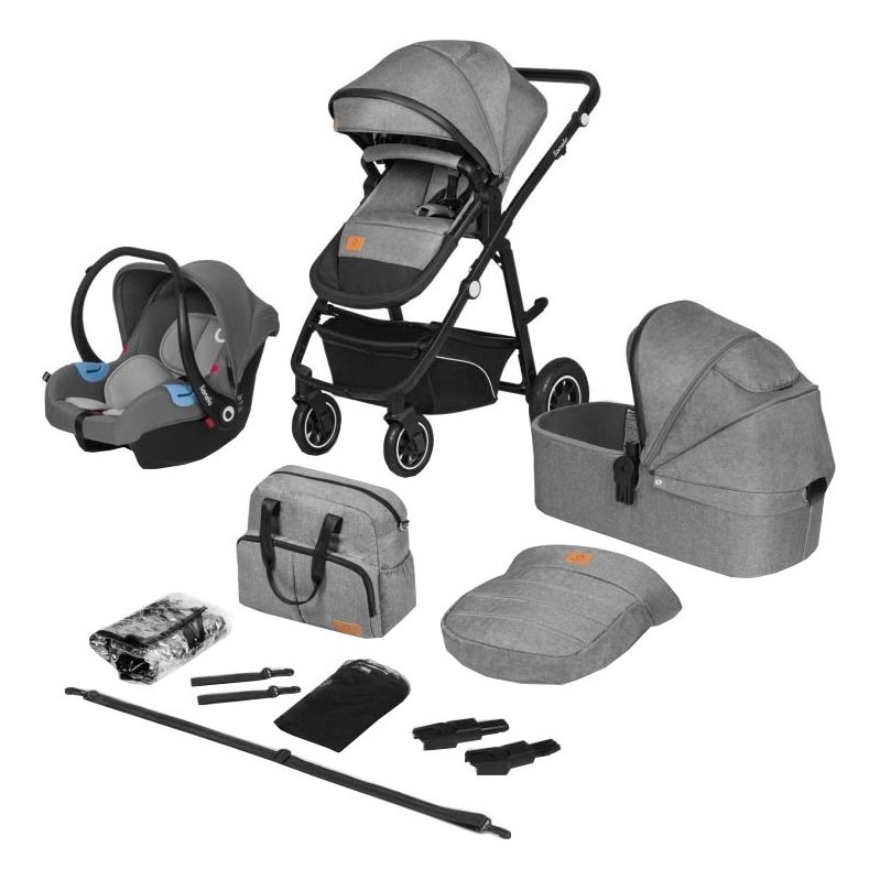 Lionelo - Cochecito combinado 3 en 1 BIANKA Grey Stone