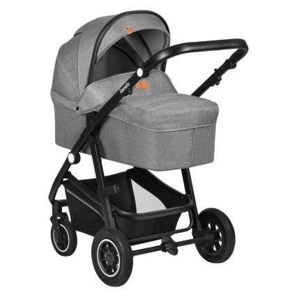 Lionelo - Cochecito combinado 3 en 1 BIANKA Grey Stone