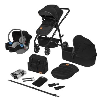 Lionelo - Cochecito combinado 3 en 1 BIANKA Negro ónix