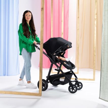 Lionelo - Cochecito combinado 3 en 1 BIANKA Negro ónix