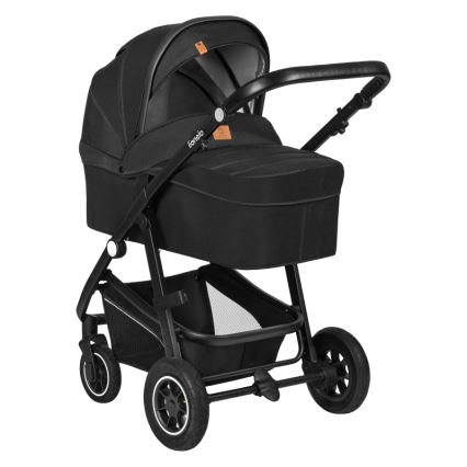 Lionelo - Cochecito combinado 3 en 1 BIANKA Negro ónix