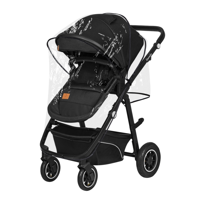 Lionelo - Cochecito combinado 3 en 1 BIANKA Negro ónix