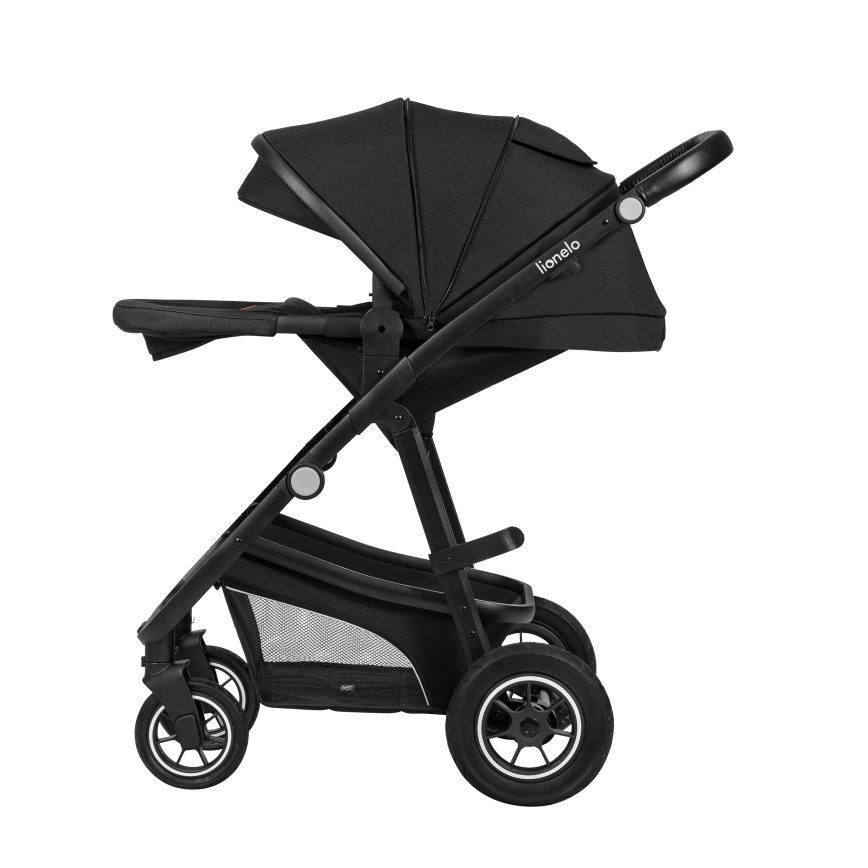 Lionelo - Cochecito combinado 3 en 1 BIANKA Negro ónix