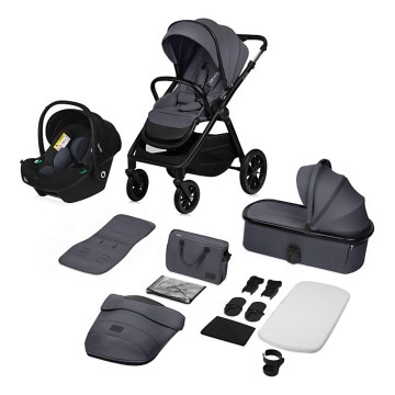 Lionelo - Cochecito combinado 3 en 1 LAYLA Gris Piedra