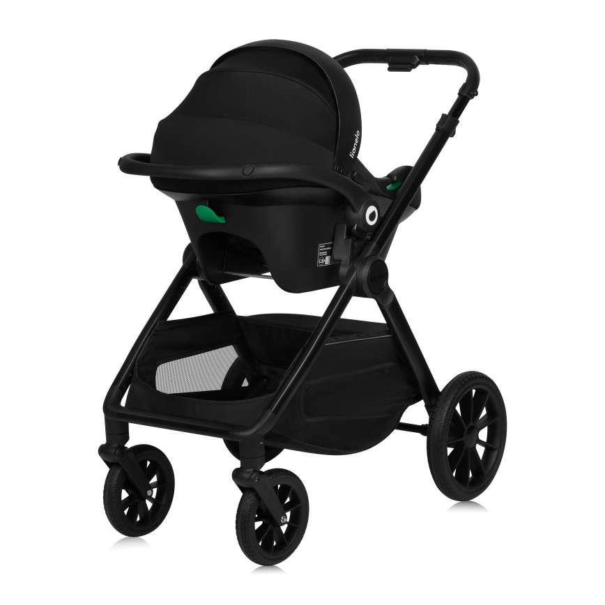 Lionelo - Cochecito combinado 3 en 1 LAYLA Negro Ónix