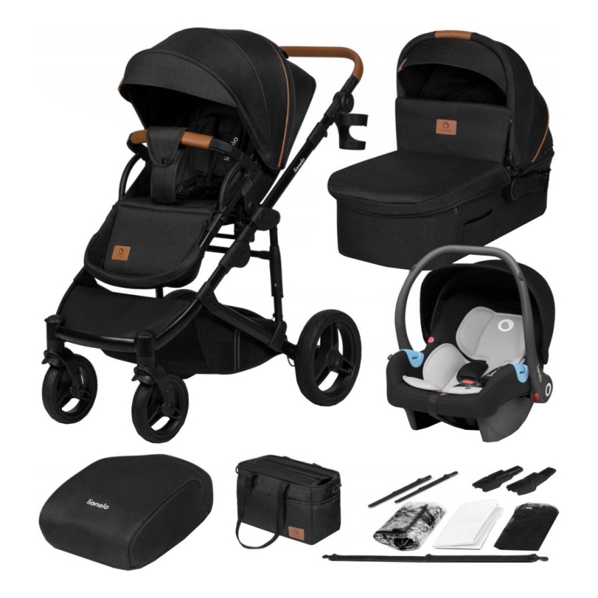 Lionelo - Cochecito combinado 3 en 1 MARI TOUR Black Onyx