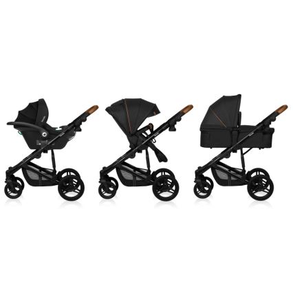 Lionelo - Cochecito combinado 3 en 1 MARI TOUR Black Onyx