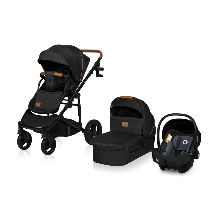 Lionelo - Cochecito combinado 3 en 1 MARI TOUR Black Onyx