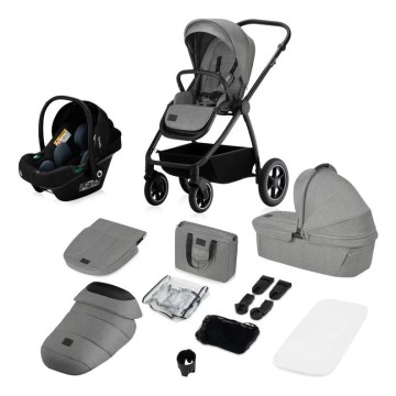 Lionelo - Cochecito combinado 3 en 1 MERIL Grey Stone