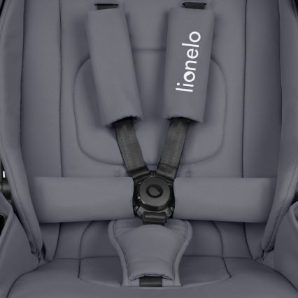 Lionelo - Cochecito combinado 3 en 1 MIKA PLUS Grey Stone