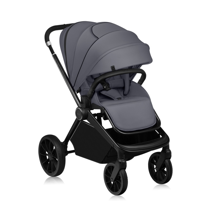 Lionelo - Cochecito combinado 3 en 1 MIKA PLUS Gris Piedra