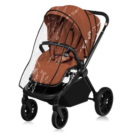 Lionelo - Cochecito combinado 3 en 1 MIKA PLUS Marrón oxidado