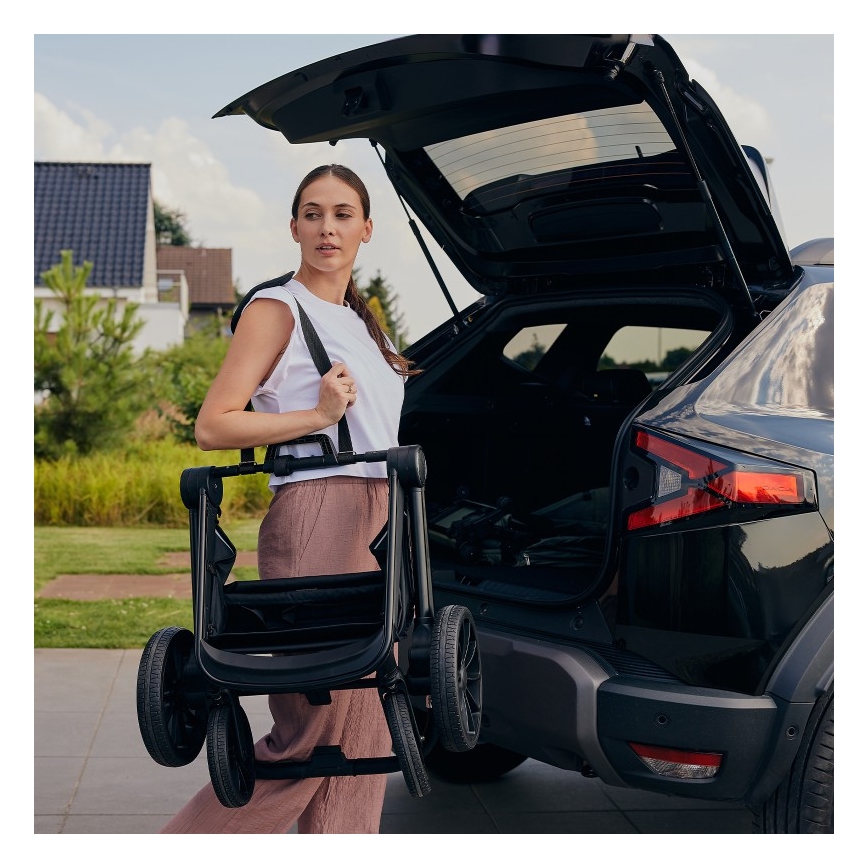 Lionelo - Cochecito combinado 3 en 1 MIKA PLUS Marrón óxido