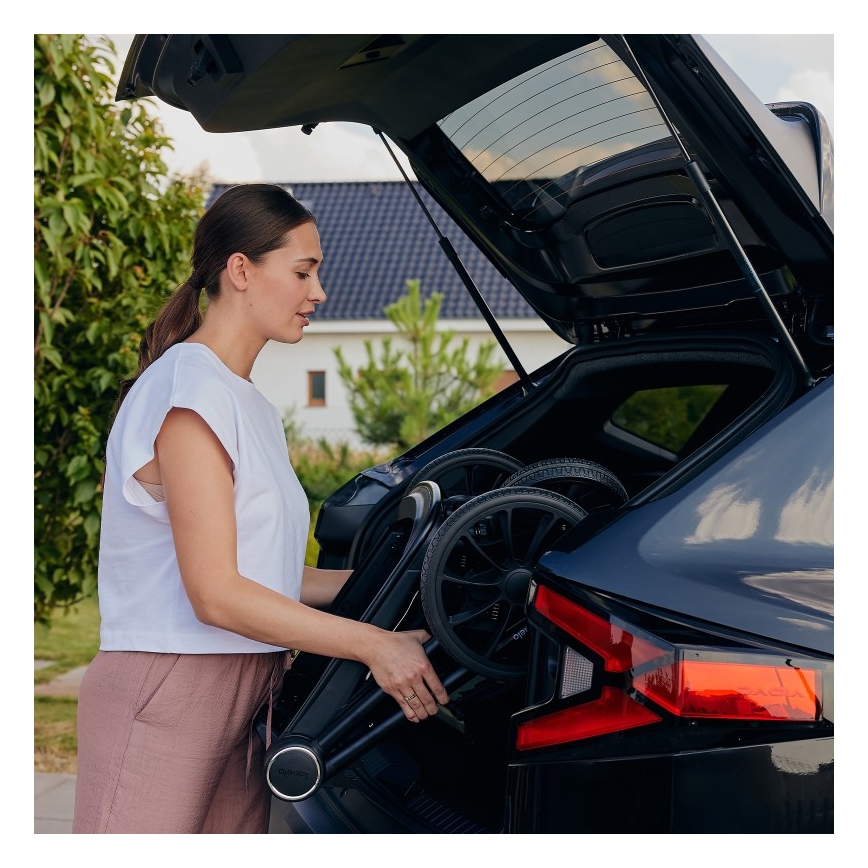 Lionelo - Cochecito combinado 3 en 1 MIKA PLUS Marrón óxido