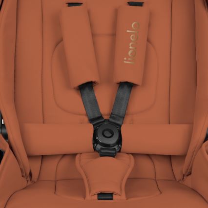 Lionelo - Cochecito combinado 3 en 1 MIKA PLUS Marrón óxido