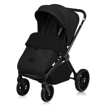 Lionelo - Cochecito combinado 3 en 1 MIKA PLUS Negro ónix