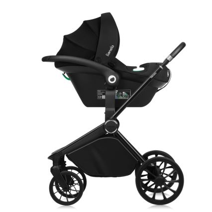 Lionelo - Cochecito combinado 3 en 1 MIKA PLUS Negro ónix