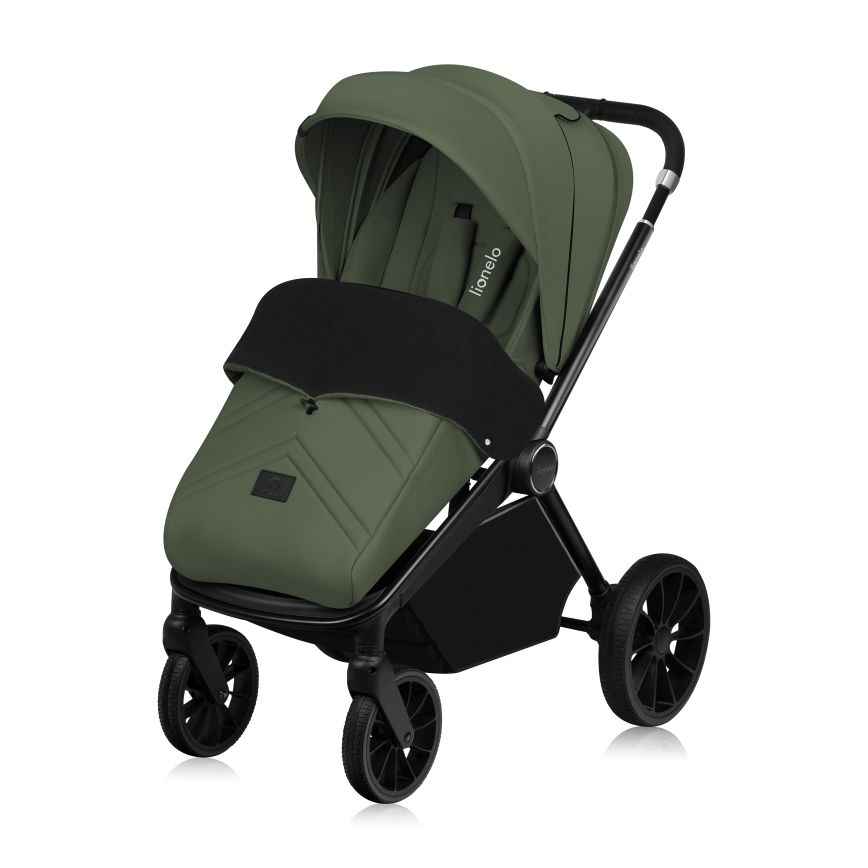 Lionelo - Cochecito combinado 3 en 1 MIKA PLUS Verde Oliva